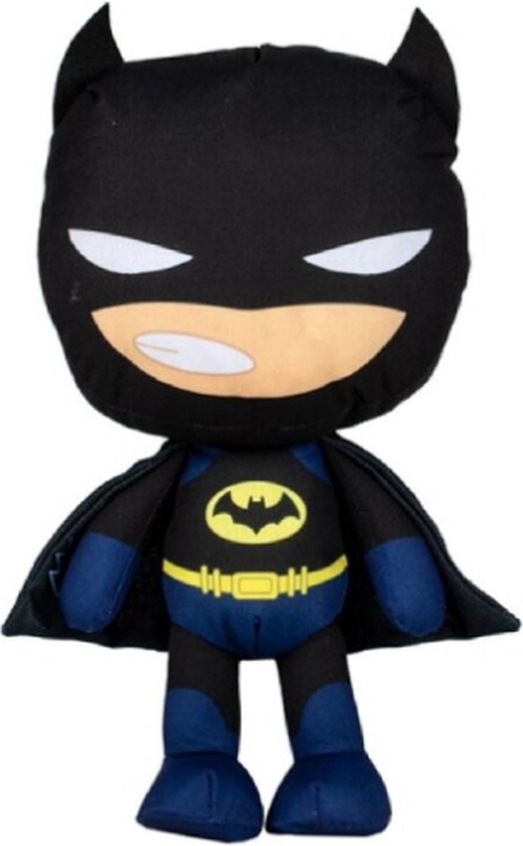 Batman – DC Comics Pluche Knuffel 35 cm {Marvel Avengers Plush Toy | Speelgoed knuffelpop voor kinderen jongens meisjes | Superheld Hero | Super-Man Batman Joker Spiderman Captain America Iron Man Hulk Thor}